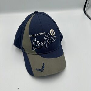 Vanguard Air Force Hat Mens OSFA Blue Retired Veteran Embroidered Ball Cap
